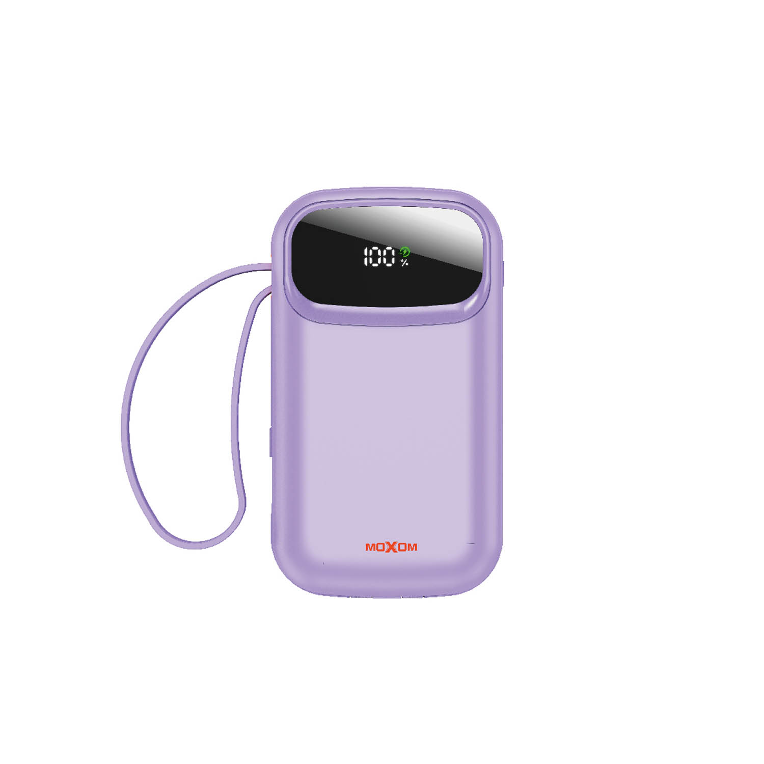 باور بنك PB135 موكسوم (20000mAh) ⚡️3 وصلات مدمجة تايب سي وايفون وUSB شحن سريع MOXOM MX-PB135 Wired LCD, PD20W,SCP 22.5W